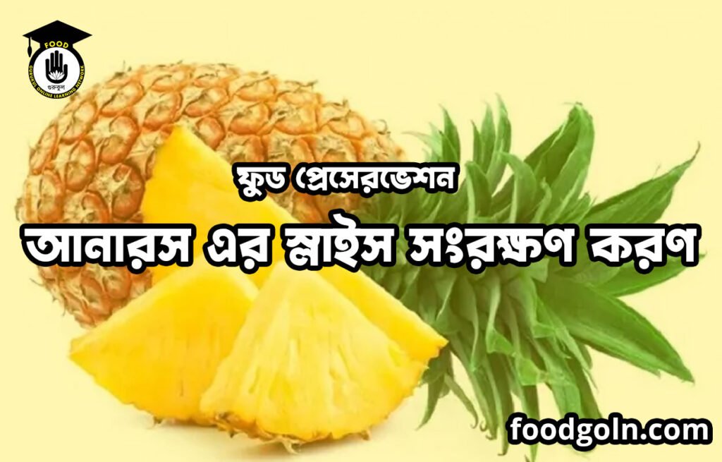 আনারস এর স্লাইস সংরক্ষণ করণ | ফুড প্রেসেরভেশন