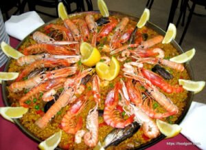 স্পেন - সীফুড paella, ভ্যালেন্সিয়া
