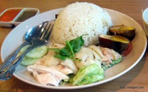 সিঙ্গাপুরের জাতীয় খাবার হেইন্যানেসে মুরগি ভাত