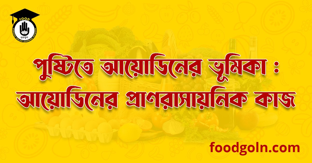 পুষ্টিতে আয়োডিনের ভূমিকা : আয়োডিনের প্রাণরাসায়নিক কাজ