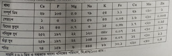 খনিজ পদার্থ ভূমিকা 