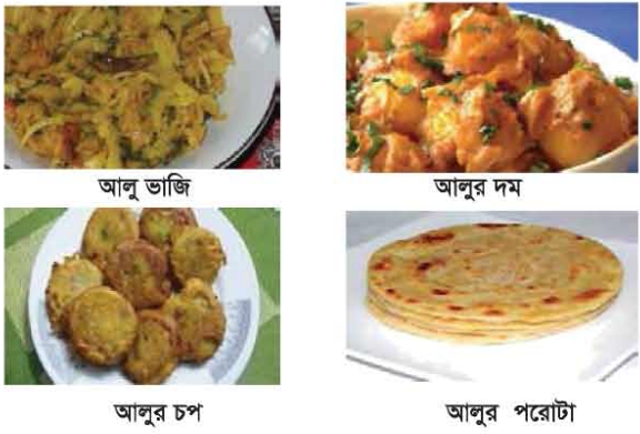 আলু থেকে ঝাল জাতীয় খাদ্য