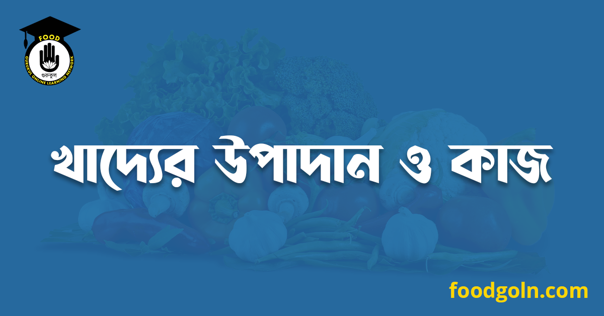 খাদ্যের উপাদান ও কাজ