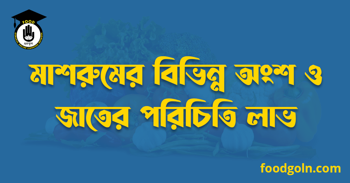 মাশরুমের বিভিন্ন অংশ ও জাতের পরিচিতি লাভ