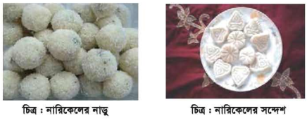 নারিকেলের নাড়ু, বরফি ও সন্দেশ